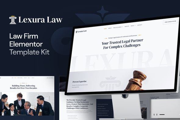 Professional law firm website design showcasing attorney services and credibility
